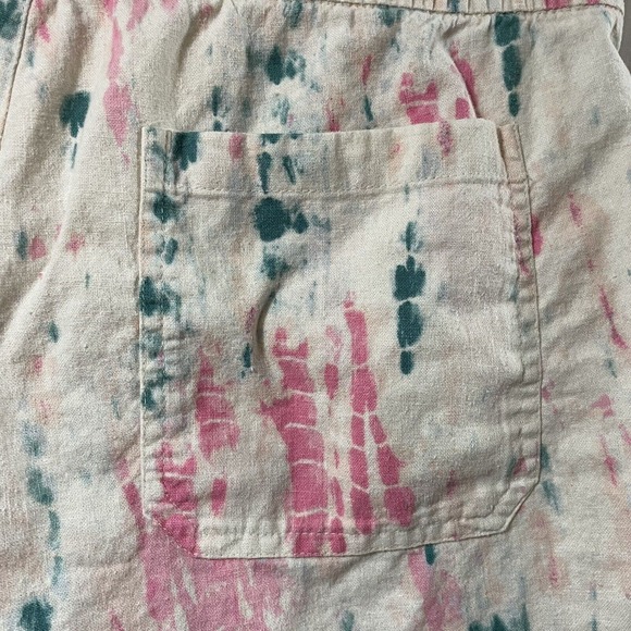 Old Navy Women’s Elastic Drawstring Tie Dye 4 Pocket Shorts Size Med - Picture 10 of 11